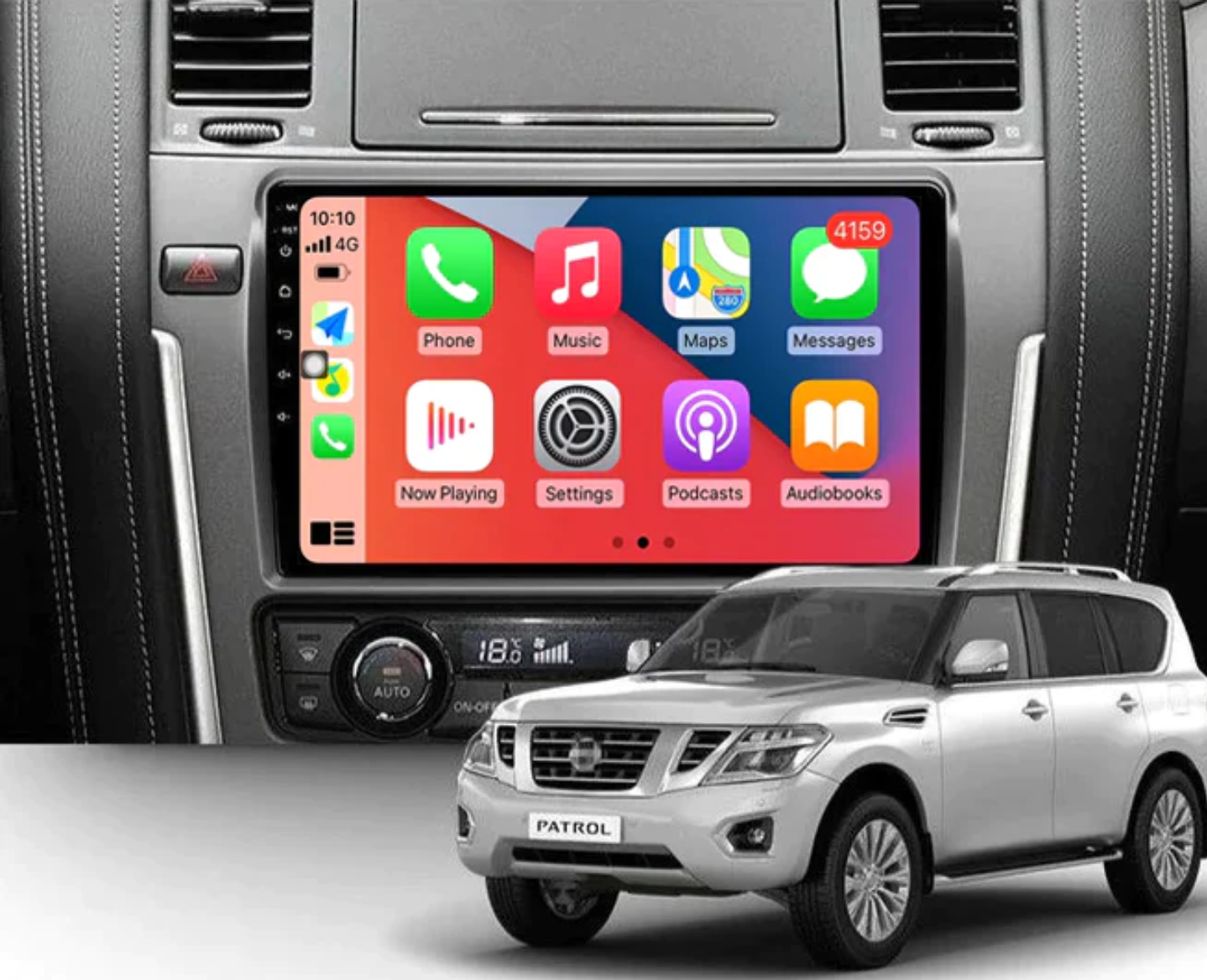 Nissan Patrol Y62 20132022 Wireless CarPlay Headunit Kit Pinnacle