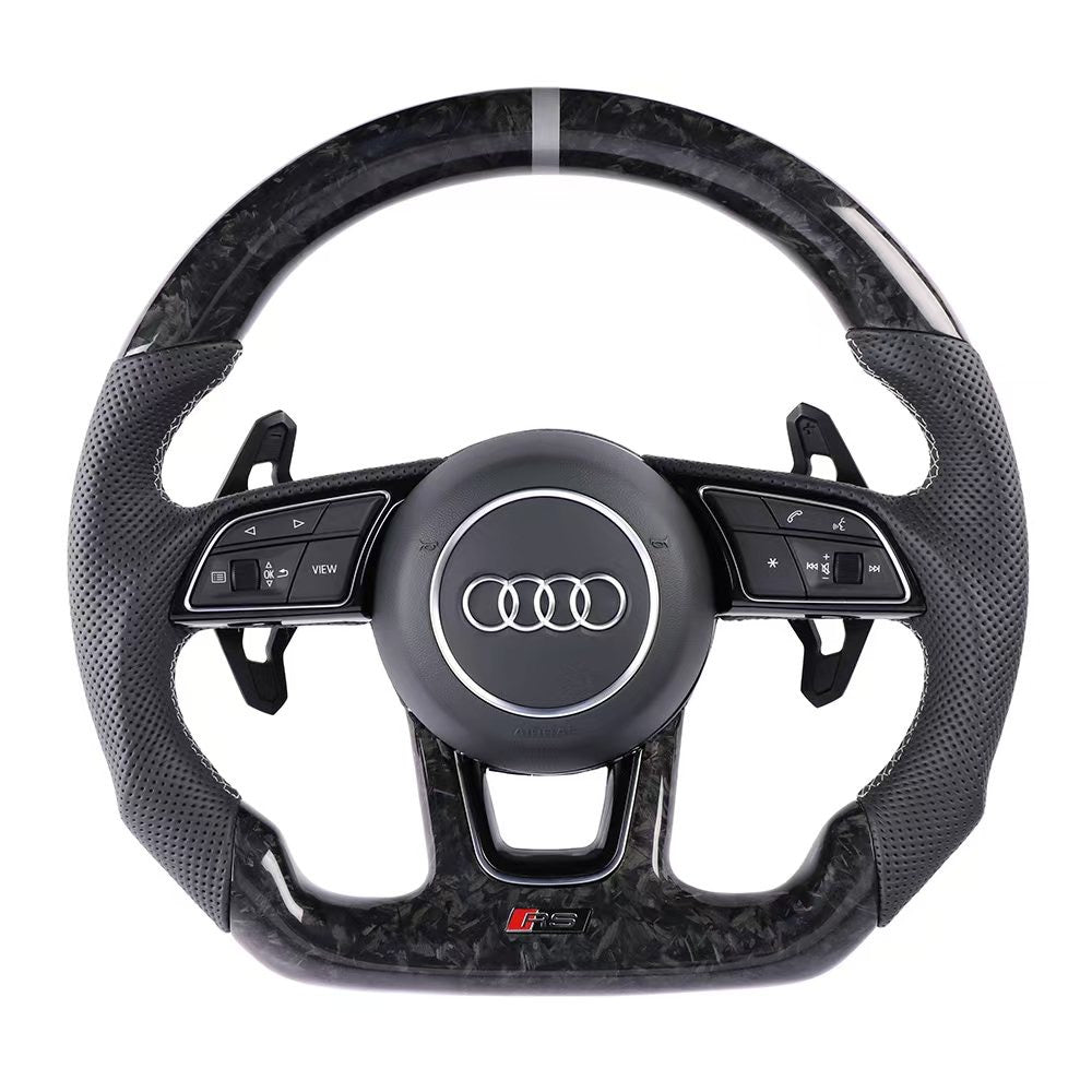 Audi RS Style Flat Bottom Premium Steering Wheel