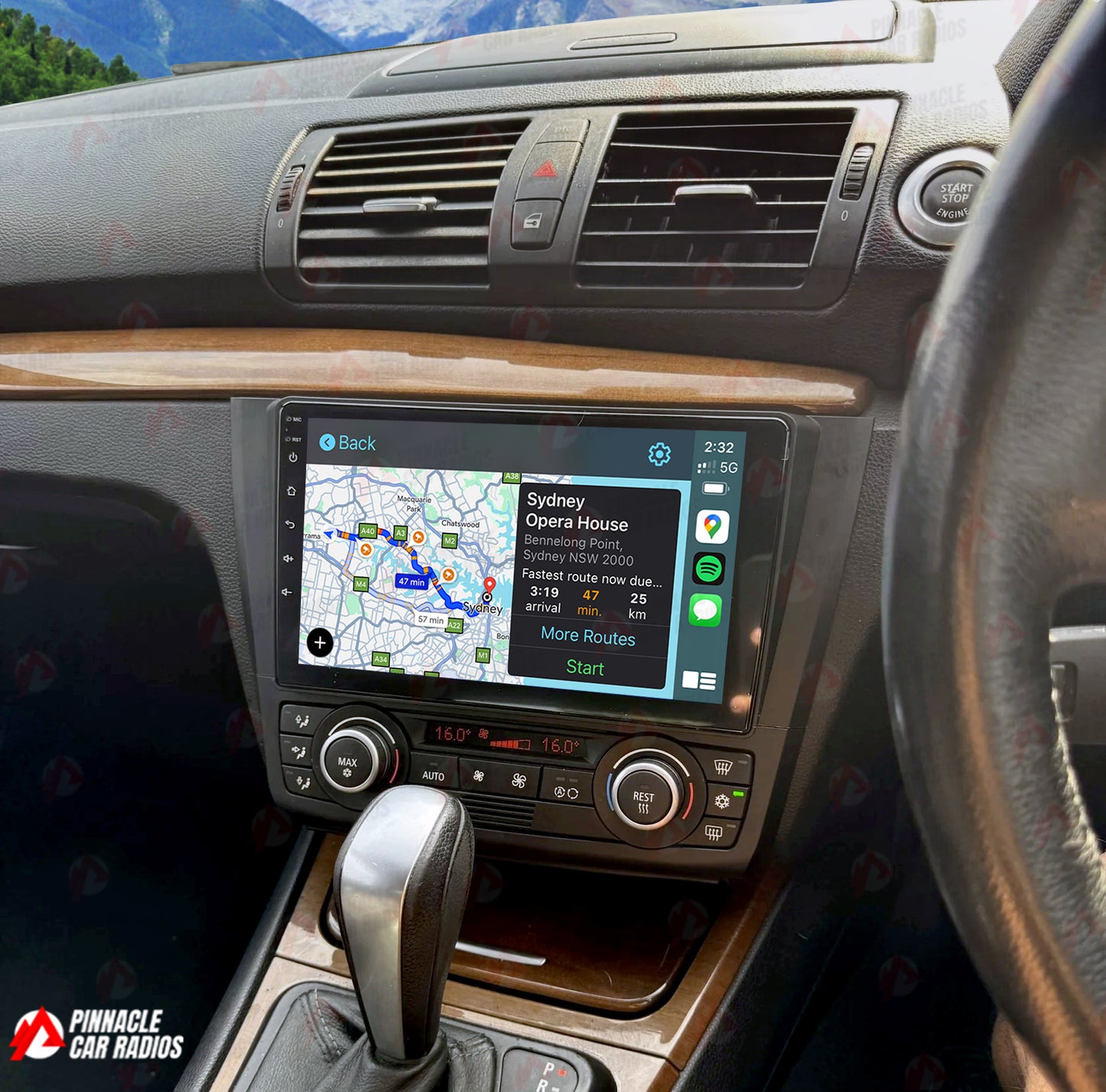 BMW 1 Series 2004-2012 (E81 E82 E87 E88) Wireless CarPlay Headunit Kit