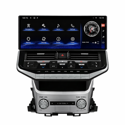 Land Cruiser LC200 Upgrade LC300 Tesla-Style Screen 2016-2021 Wireless CarPlay Headunit Kit