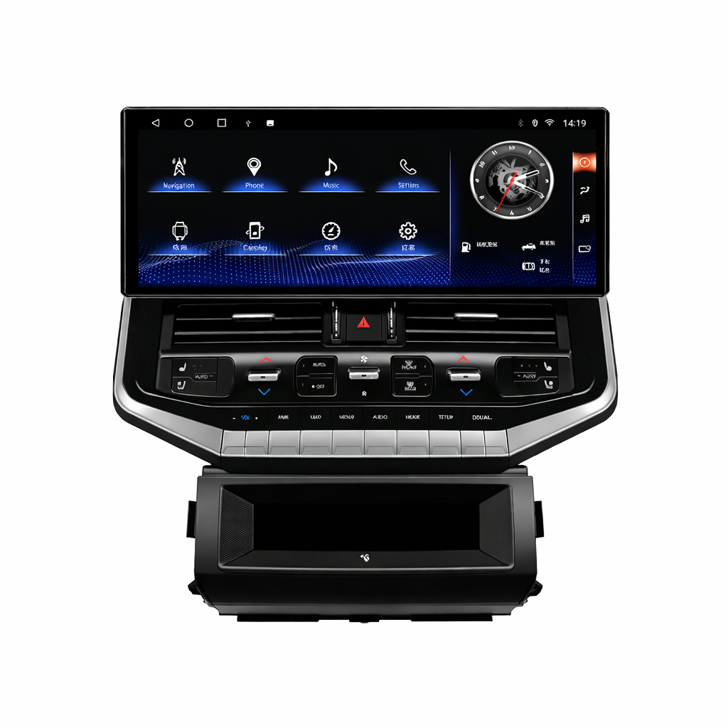 Land Cruiser LC200 Upgrade LC300 Tesla-Style Screen 2008-2015 Wireless CarPlay Headunit Kit