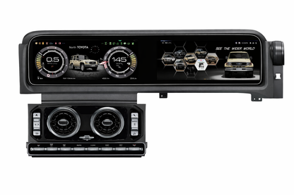 Land Cruiser LC76 upgraded to Mercedes-Benz G-Class Tesla-Style Screen 2007-2021 Wireless CarPlay Headunit Kit