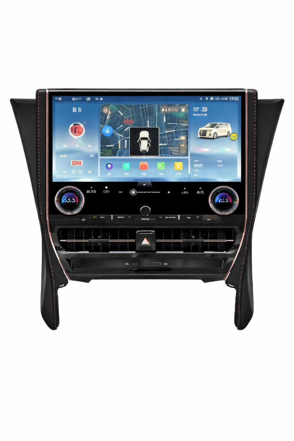 Toyota Elefa 30/35 Series Upgrade to the 40 series Tesla-Style Screen 2015-2021 Wireless CarPlay Headunit Kit