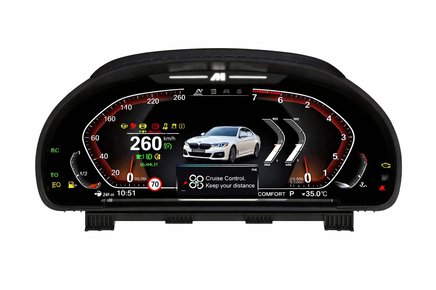BMW 5 Series/7 Series/X3/X4/X5/X6 2010-2017 Digital Instrument Cluster