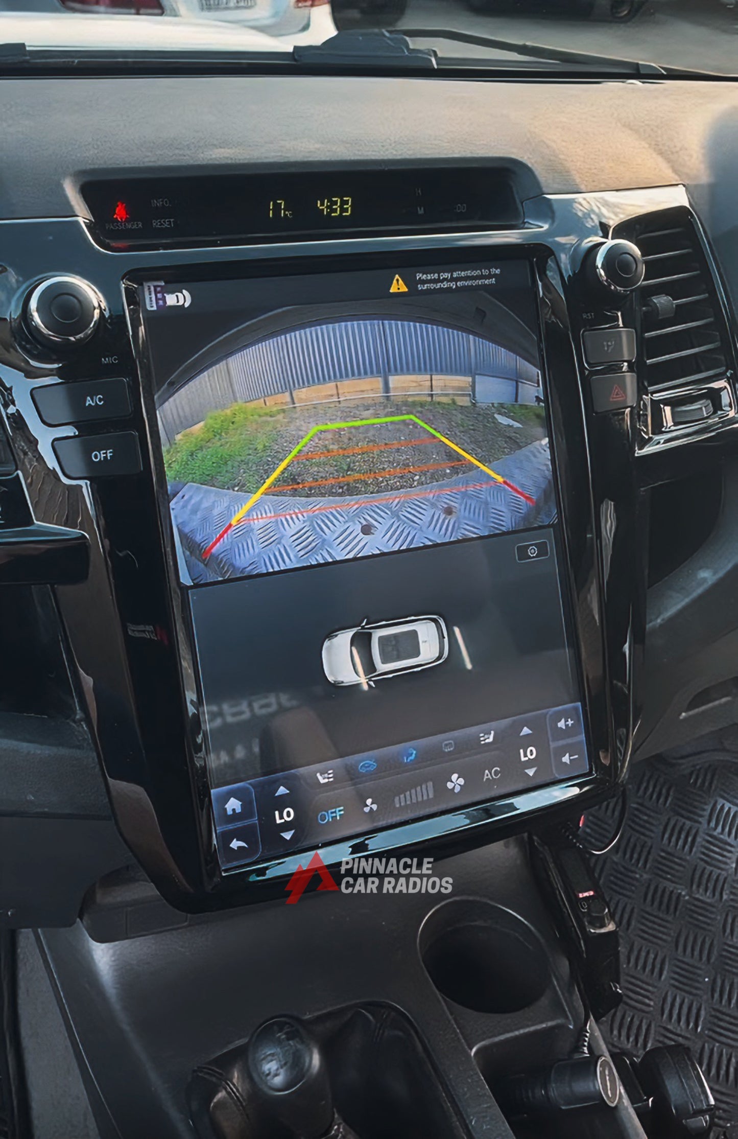 Toyota Hilux Tesla-Style Screen 2005-2015 Wireless CarPlay Headunit Kit