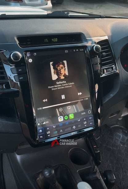 Toyota Hilux Tesla-Style Screen 2005-2015 Wireless CarPlay Headunit Kit