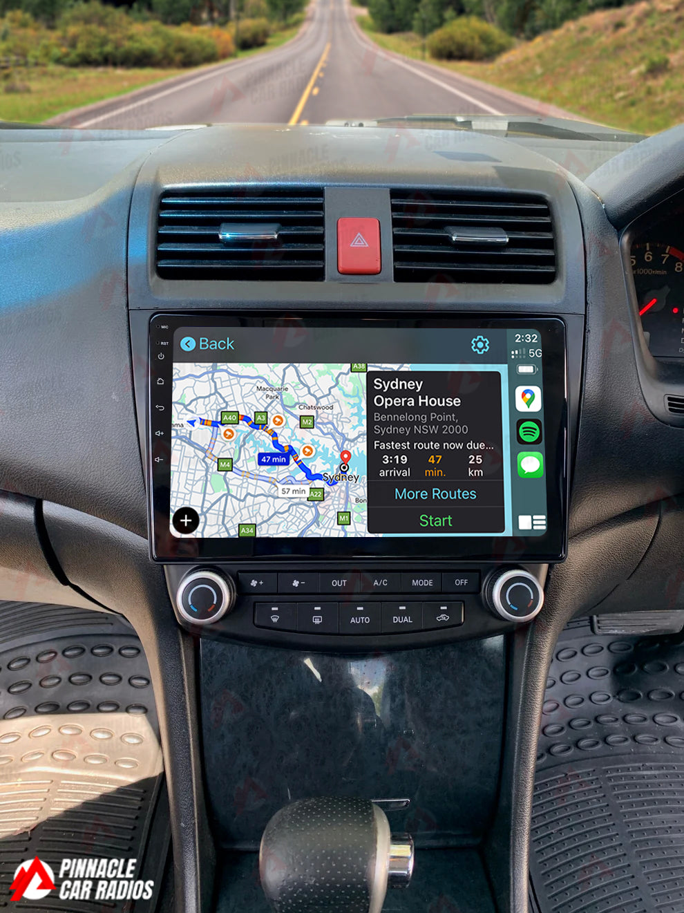 Android 12 9-Inch Car Stereo Head Unit – For Honda Accord 2003-2007 W/ GPS, CarPlay, Bluetooth