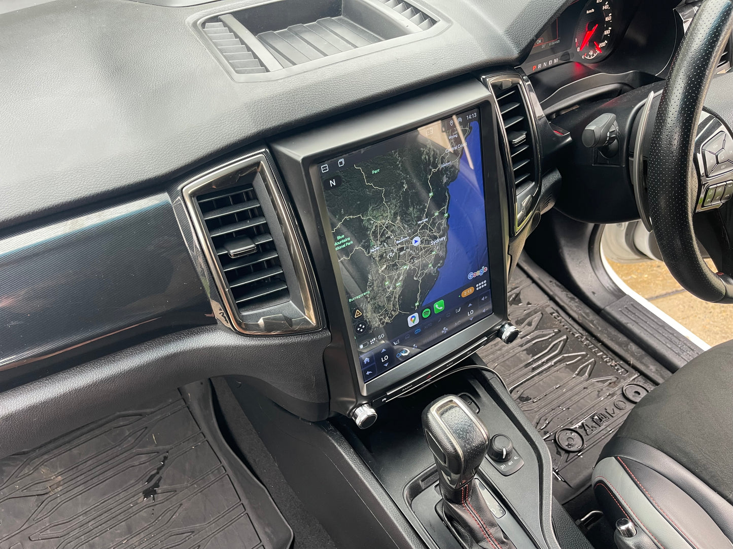 Ford Ranger Vertical Tesla 2015-2022 PX MkII & MkIII Wireless CarPlay Headunit Kit