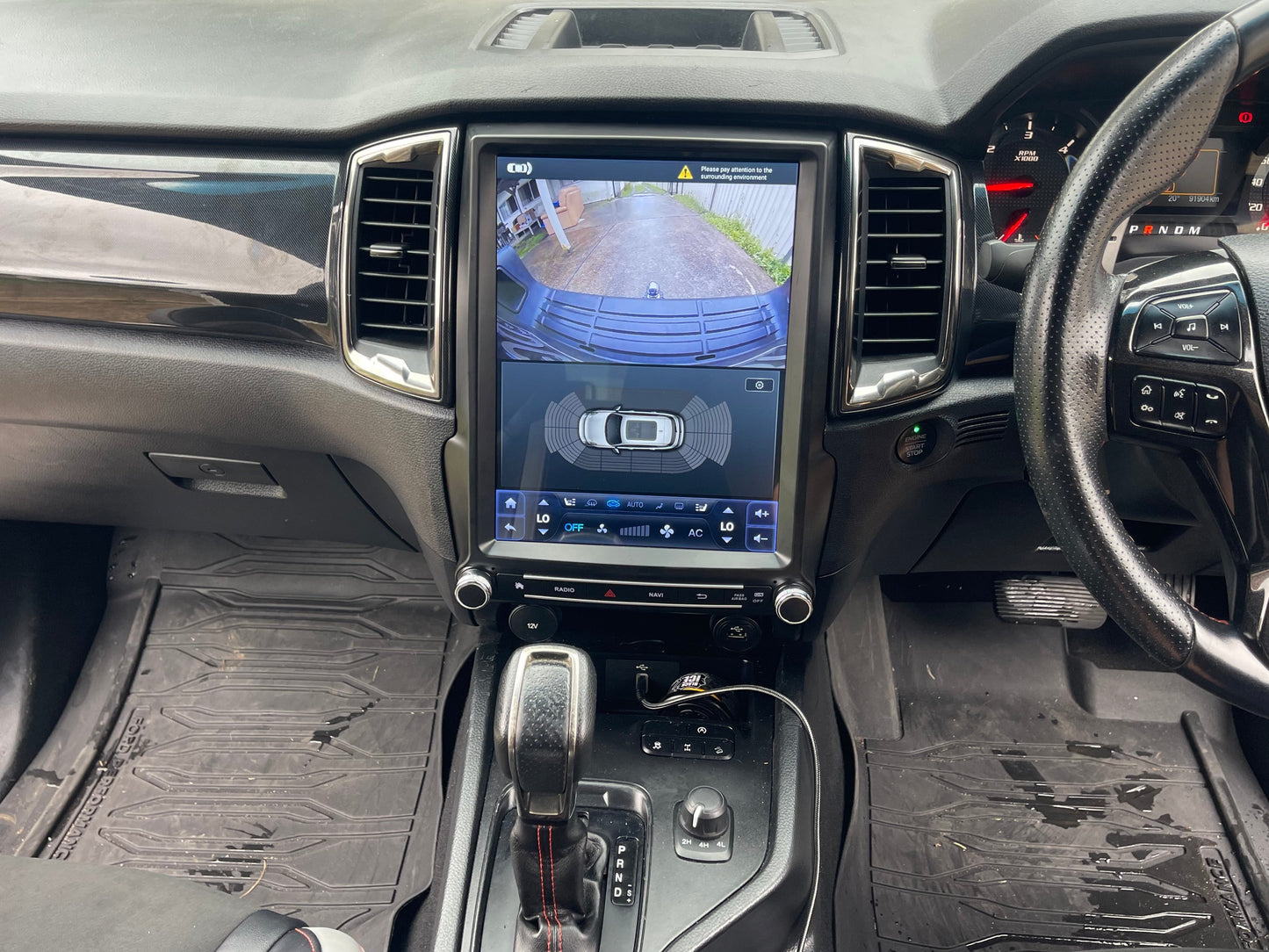 Ford Ranger Vertical Tesla 2015-2022 PX MkII & MkIII Wireless CarPlay Headunit Kit