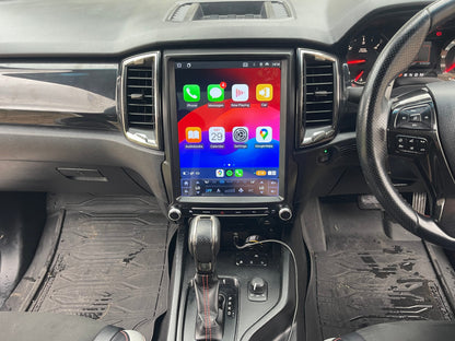 Ford Ranger Vertical Tesla 2015-2022 PX MkII & MkIII Wireless CarPlay Headunit Kit