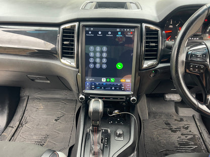 Ford Ranger Vertical Tesla 2015-2022 PX MkII & MkIII Wireless CarPlay Headunit Kit