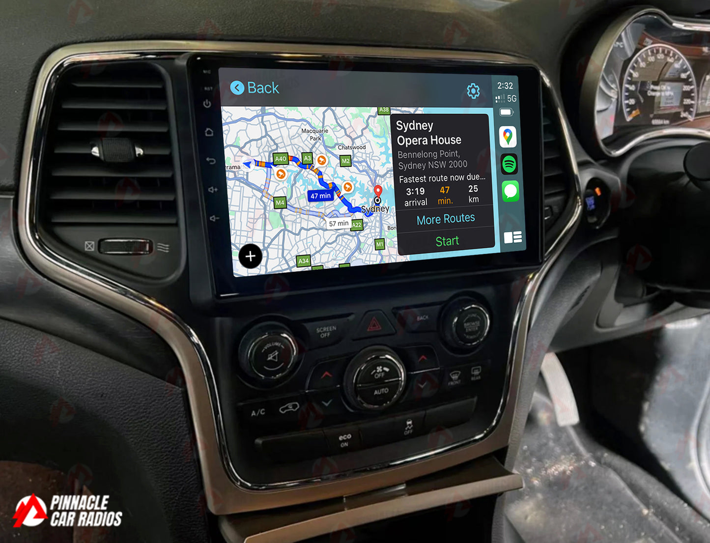 Jeep Grand Cherokee 2014-2020 Wireless CarPlay Headunit Kit