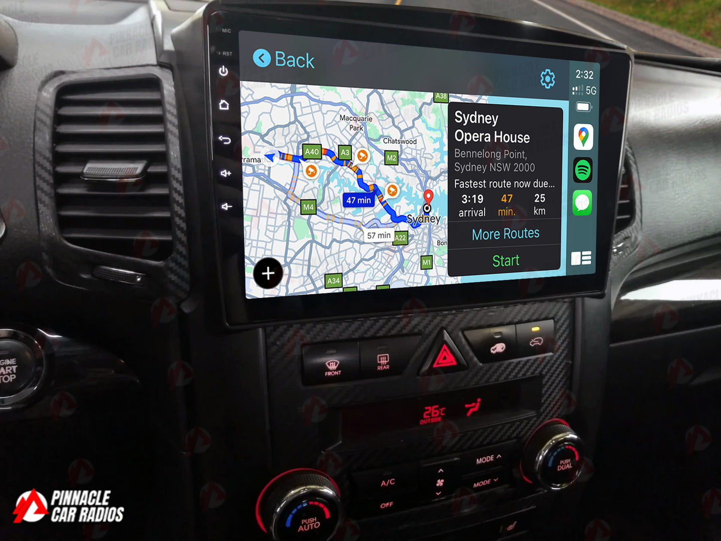 Kia Sorento XM 2009-2012 Wireless CarPlay Headunit Kit