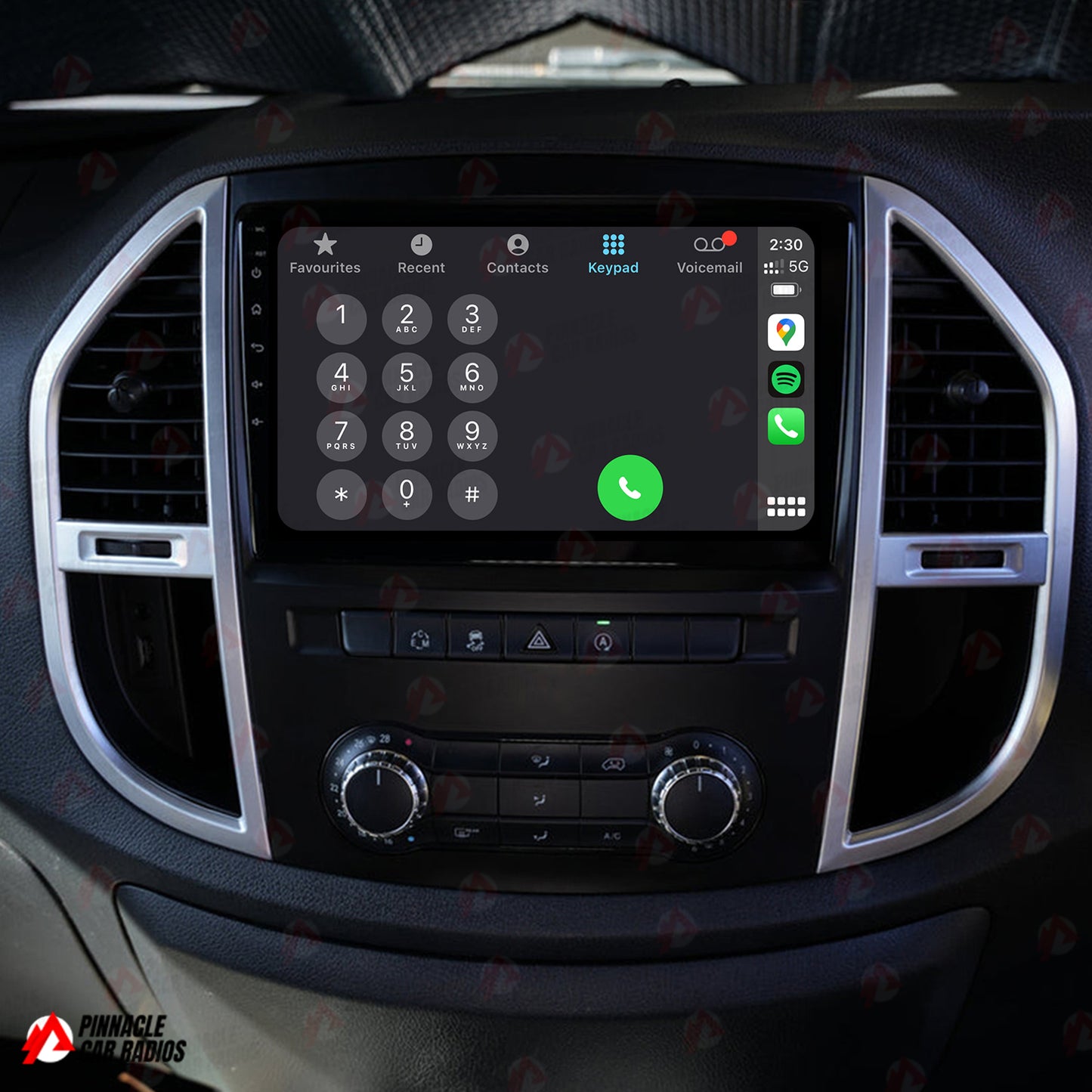 Mercedes Benz Vito 2015-2024 W447 Wireless CarPlay Headunit Kit