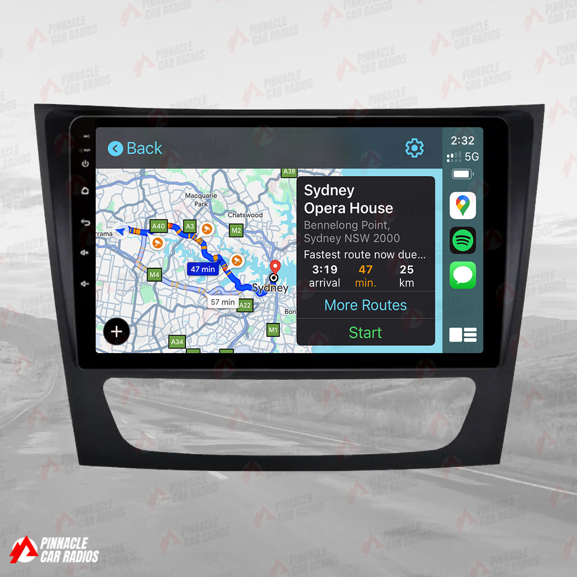 Mercedes Benz E-Class 2002-2009 W211 Wireless CarPlay Headunit Kit