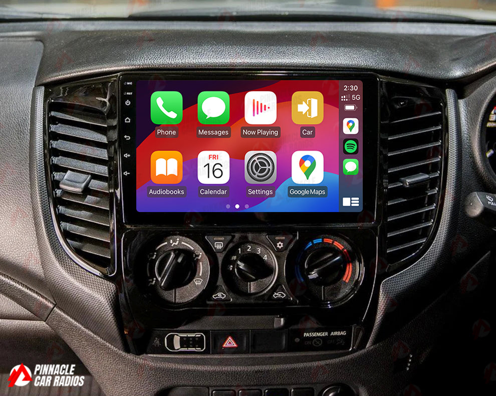 Mitsubishi Triton 2016-2023 Manual AC Wireless CarPlay Headunit Kit