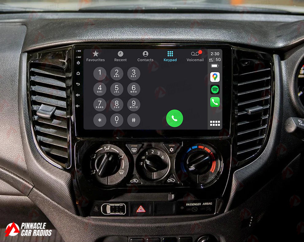 Mitsubishi Triton 2016-2023 Manual AC Wireless CarPlay Headunit Kit