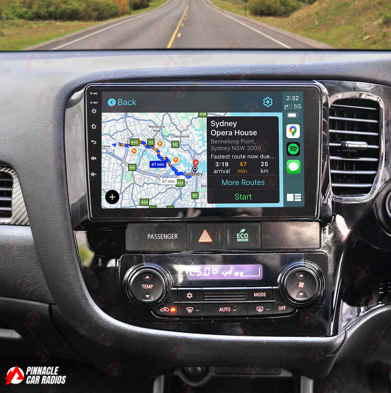 Mitsubishi Outlander 2013-2019 Wireless CarPlay Headunit Kit