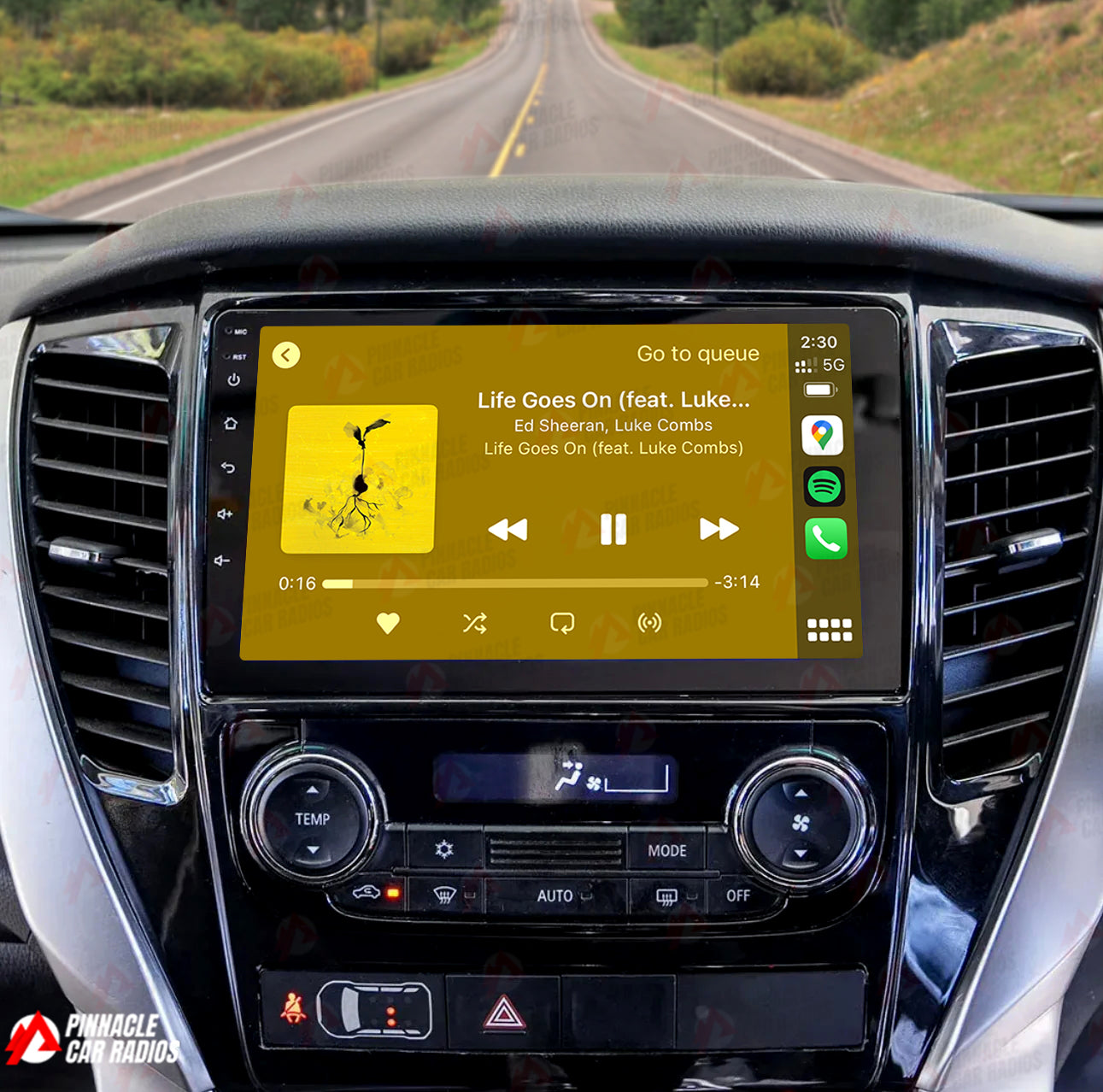 Mitsubishi Pajero Sport 2020-2024 Wireless CarPlay Headunit Kit