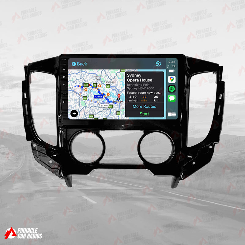 Mitsubishi Challenger Pajero Sport 2015-2019 Manual AC Wireless CarPlay Headunit Kit
