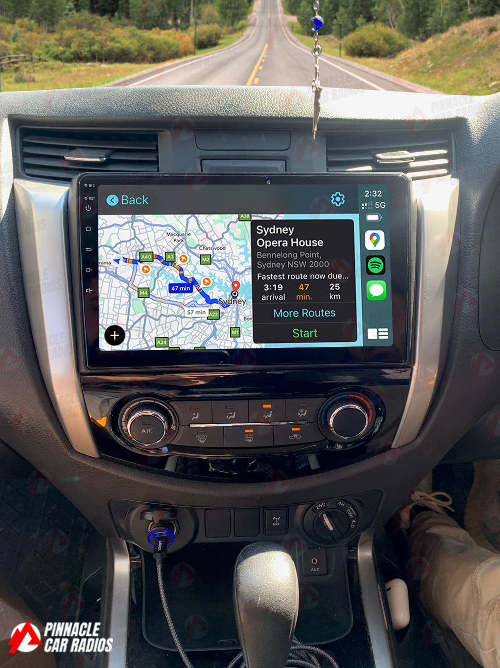 Nissan Navara 2015-2022 NP300 Wireless CarPlay Headunit Kit