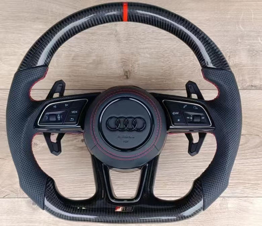 Audi RS Style Flat Bottom Premium Steering Wheel
