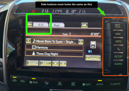Toyota Land Cruiser LC200 VX & SAHARA 2012-2014 Wireless CarPlay & Android Auto Interface Module