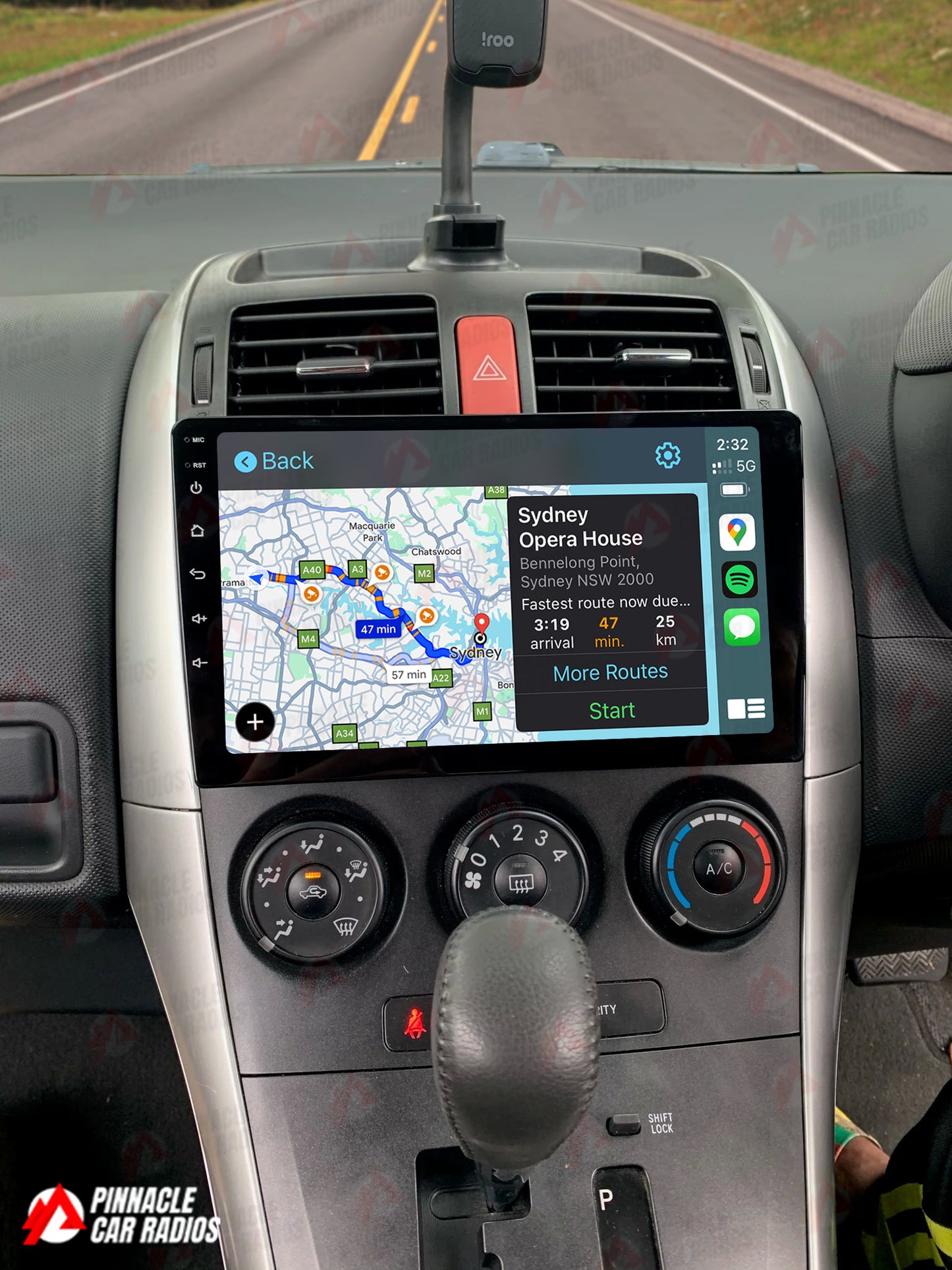 Toyota Corolla Hatchback 2007-2011 Wireless CarPlay Headunit Kit