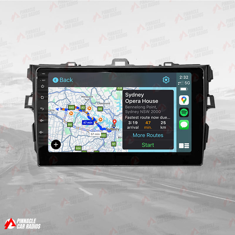 Toyota Corolla Sedan 2007-2011 Wireless CarPlay Headunit Kit