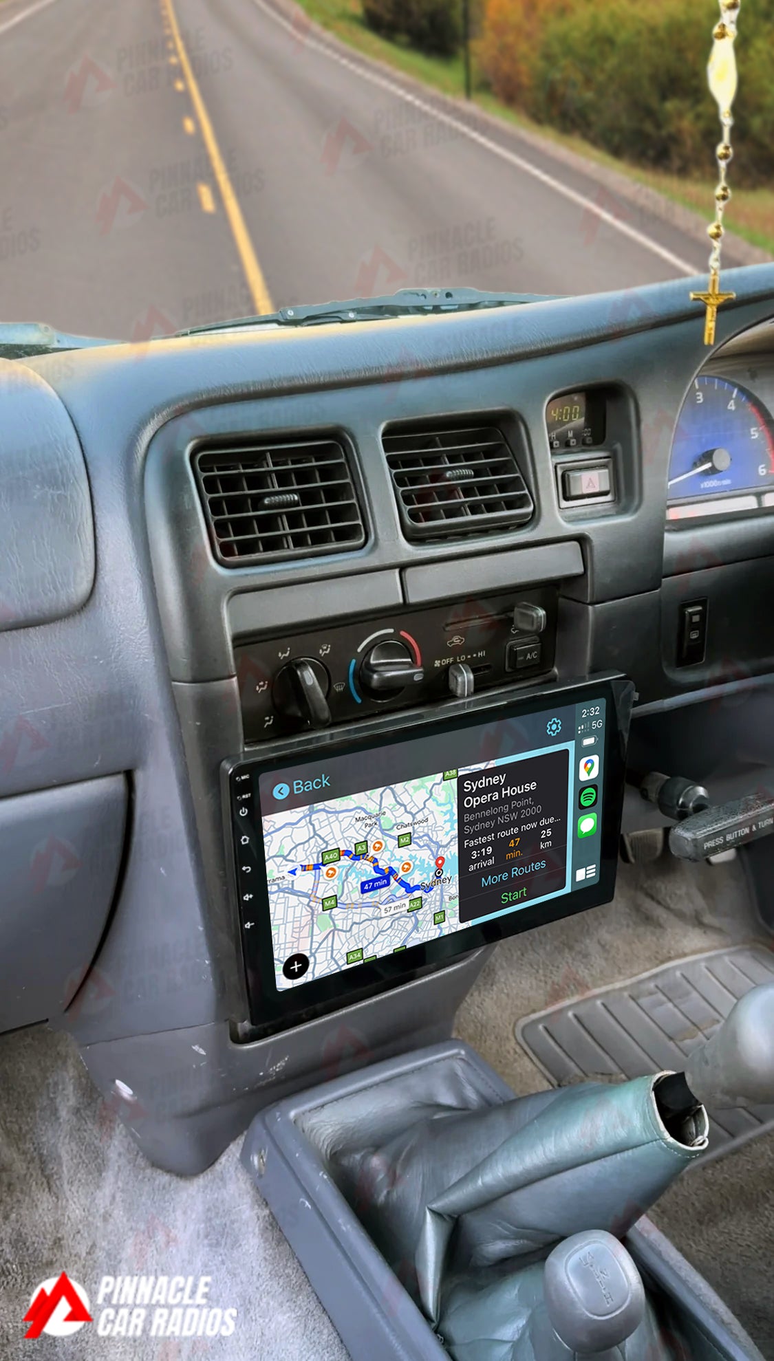 Toyota Hilux 1998-2004 Wireless CarPlay Headunit Kit