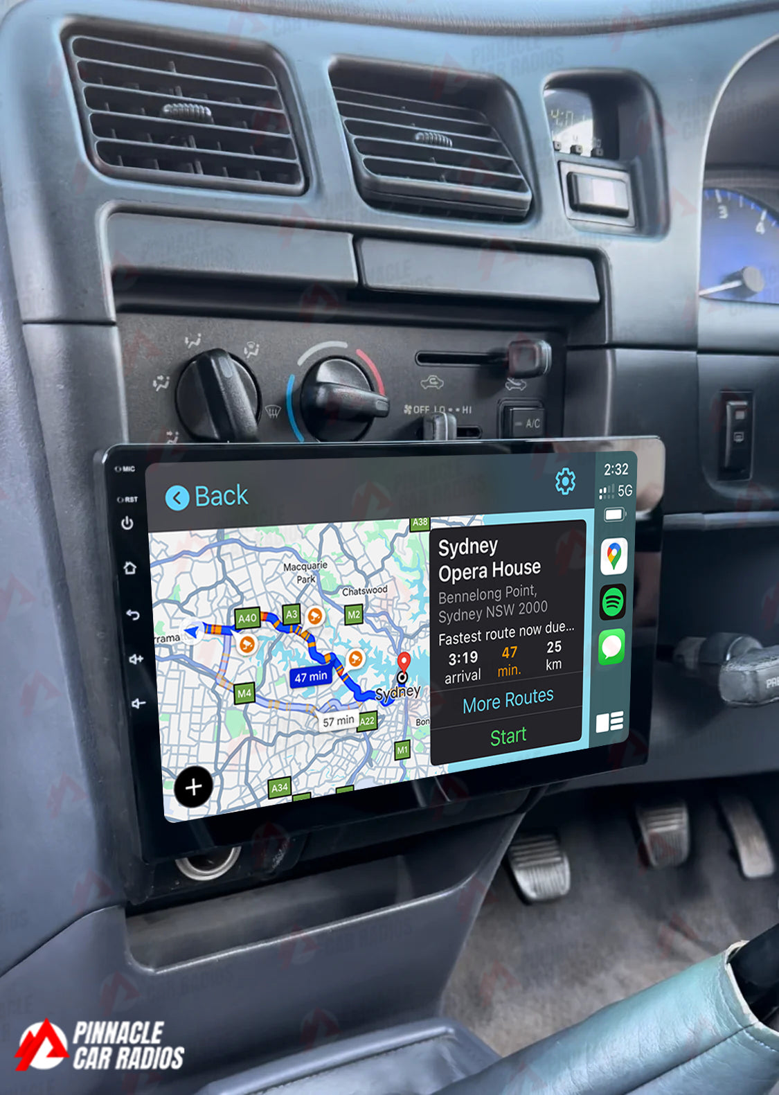 Toyota Hilux 1998-2004 Wireless CarPlay Headunit Kit