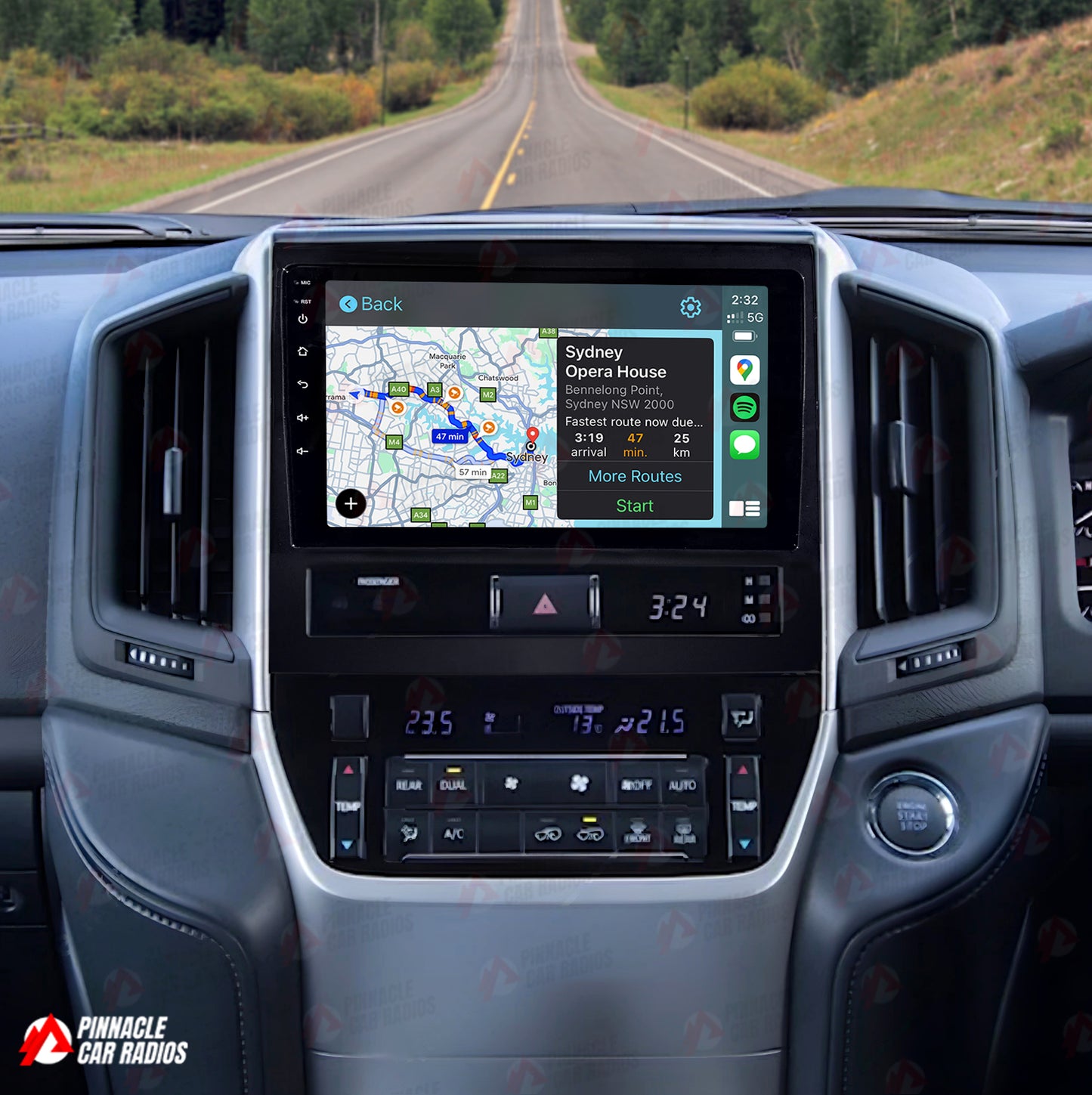 Toyota Land Cruiser 200 Series 2016-2022 Wireless CarPlay Headunit Kit