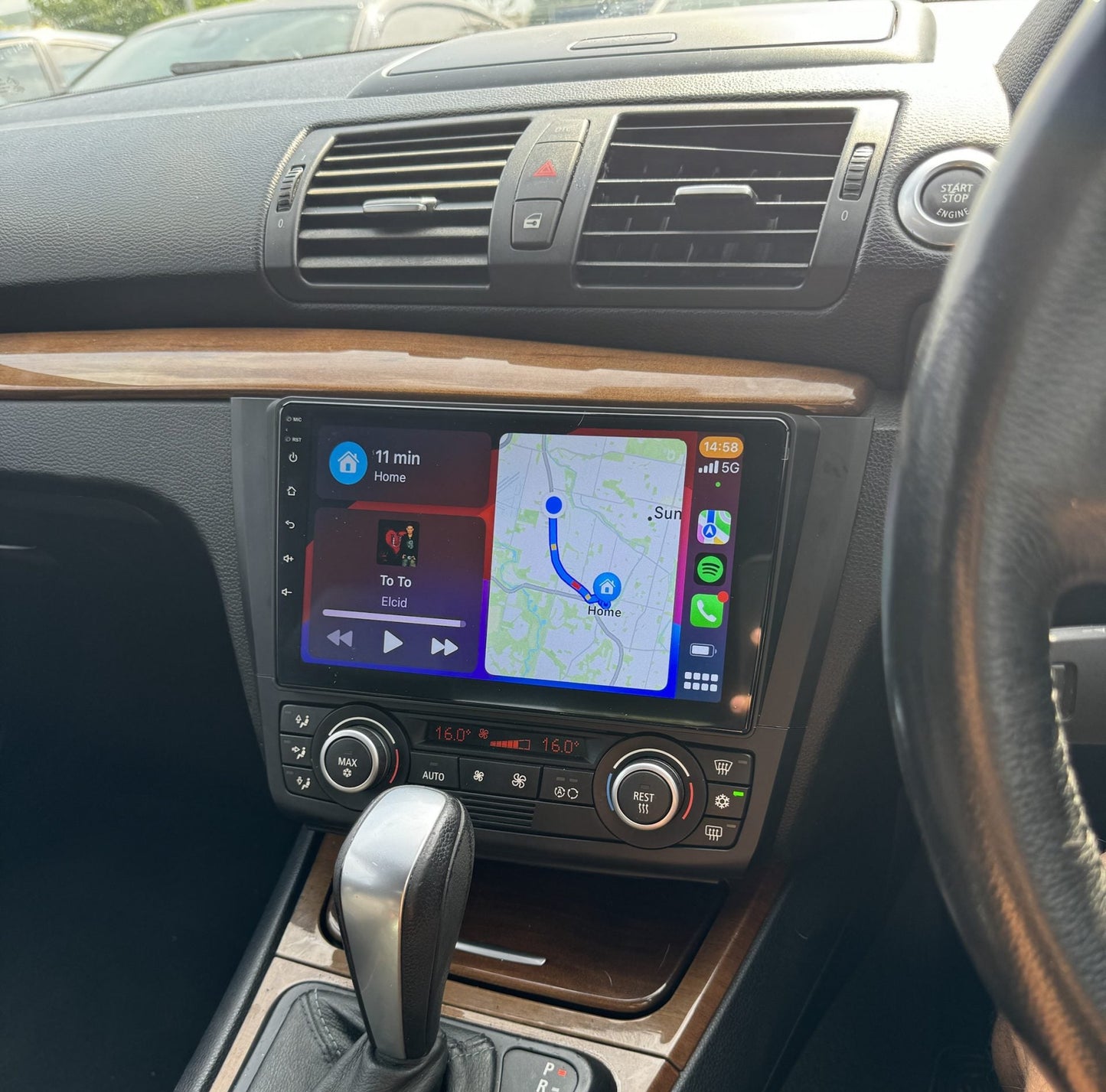 BMW 1 Series 2004-2012 (E81 E82 E87 E88) Wireless CarPlay Headunit Kit