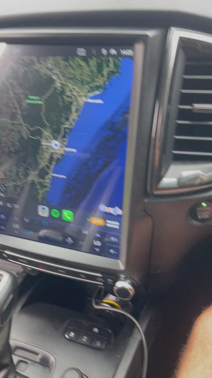 Ford Ranger Vertical Tesla 2015-2022 PX MkII & MkIII Wireless CarPlay Headunit Kit