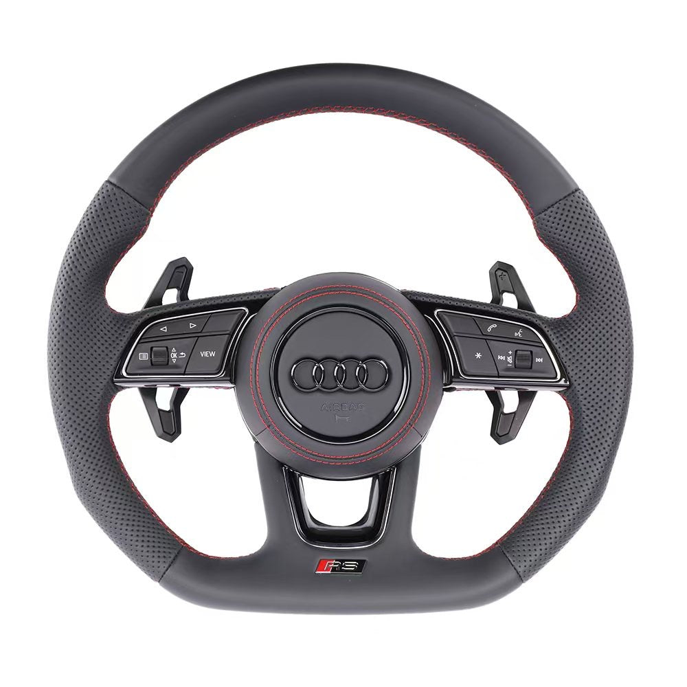 Audi RS Style Flat Bottom Premium Steering Wheel